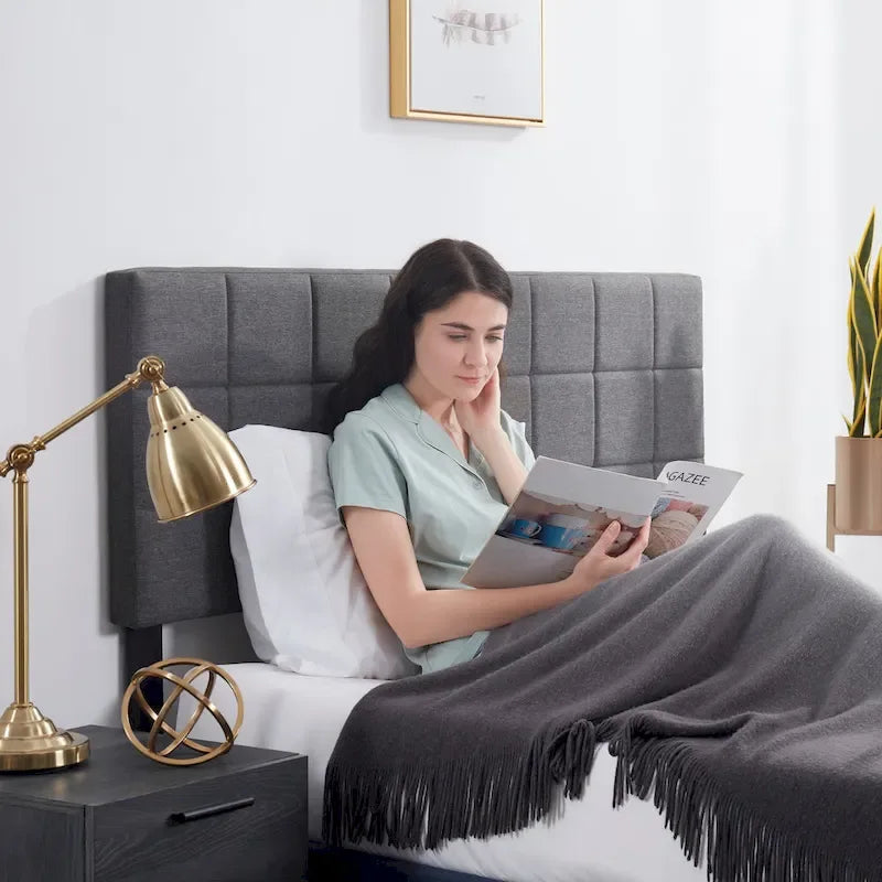 Nestl Square Tufted Upholstered Adjustable Headboard