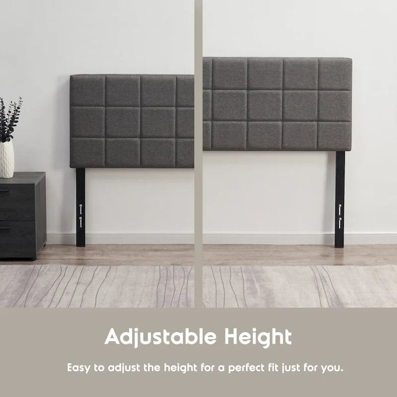 Nestl Square Tufted Upholstered Adjustable Headboard