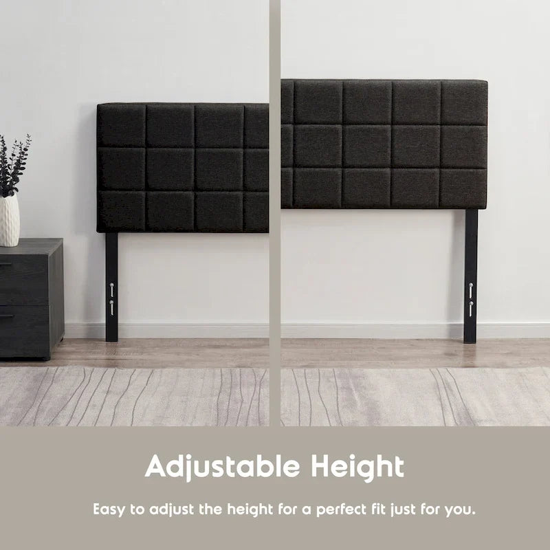 Nestl Square Tufted Upholstered Adjustable Headboard