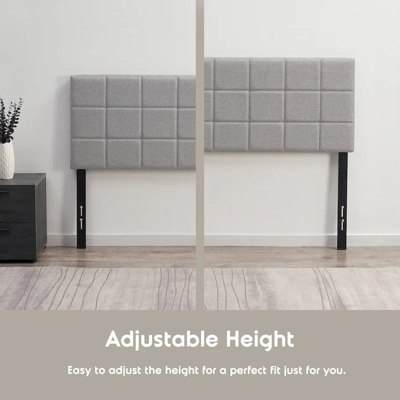 Nestl Square Tufted Upholstered Adjustable Headboard