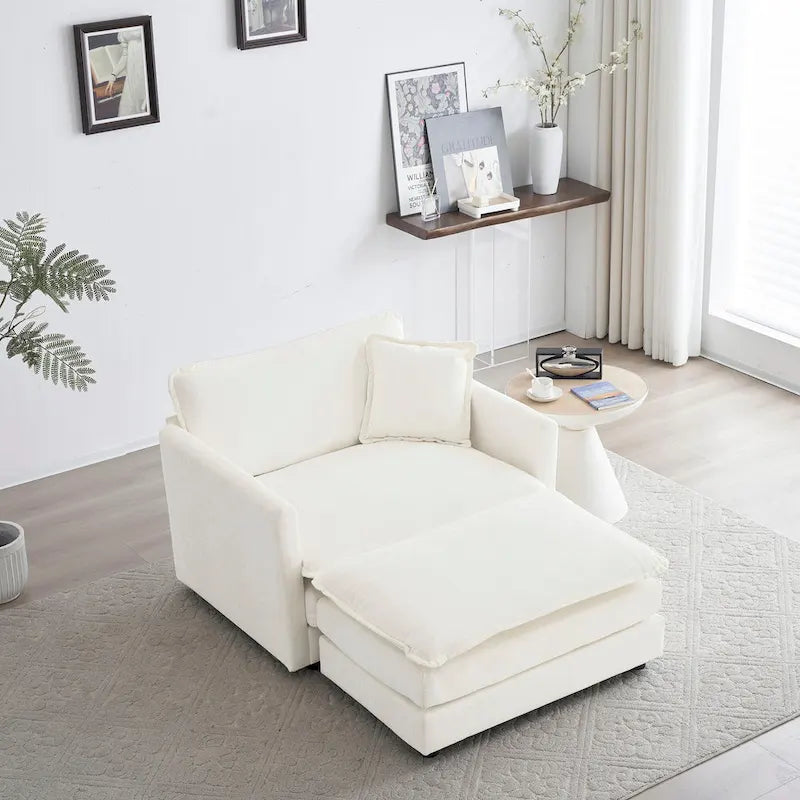 GDFStudio - Fiona Chenille Single Seat Sofa with Modular Flexibility and Plush Comfort