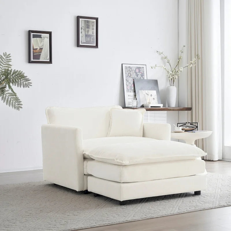 GDFStudio - Fiona Chenille Single Seat Sofa with Modular Flexibility and Plush Comfort