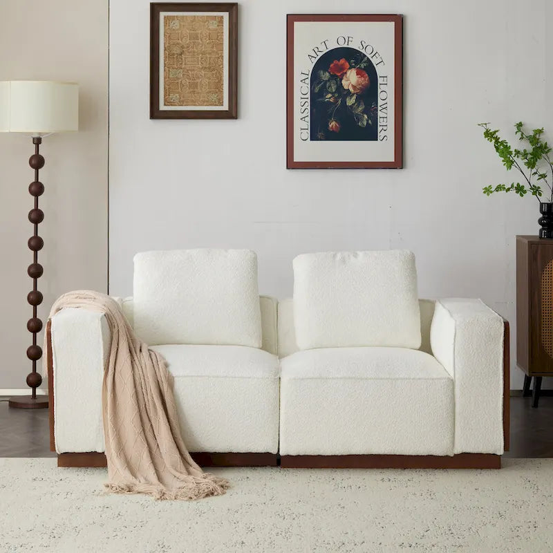 Christopher Knight Home 2 Seater Beige 74 Width Modular Sofa