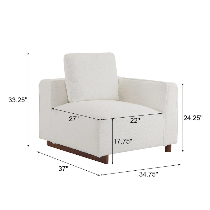 Christopher Knight Home 2 Seater Beige 74 Width Modular Sofa