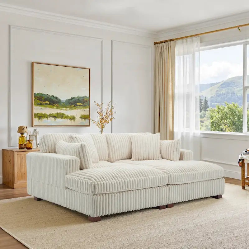 Modular Sectional Fabric Sofa for Living Room & Bedroom