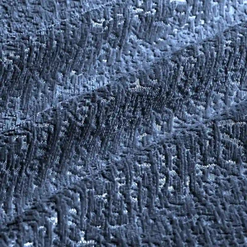 110.2 Chenille Three Seater Upholstered Sofa, 1 Ottoman