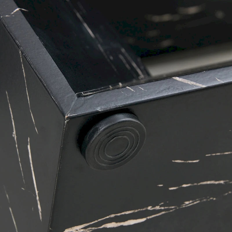 Modern Style 5-Piece Dining Set with Rectangular Table and 4 Widened Backrest Dining Chairs