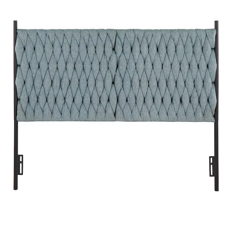 Silver Orchid Braided Matisse Queen Headboard