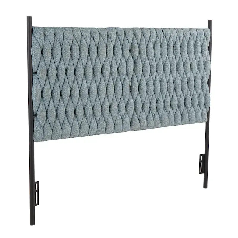 Silver Orchid Braided Matisse Queen Headboard