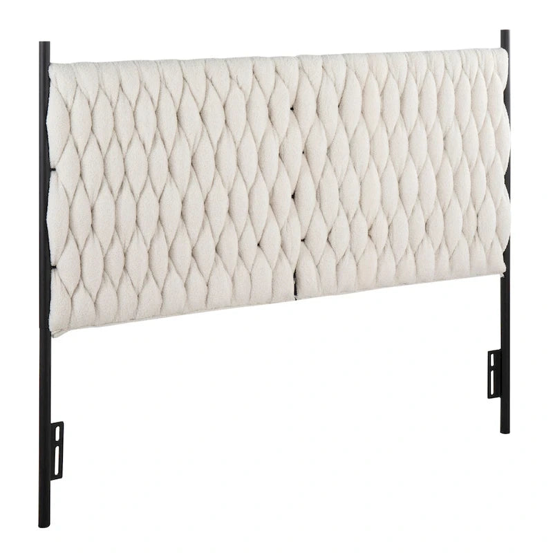 Silver Orchid Braided Matisse Queen Headboard