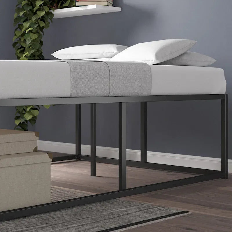 Priage by ZINUS Black Metal Platforma Bed Frame