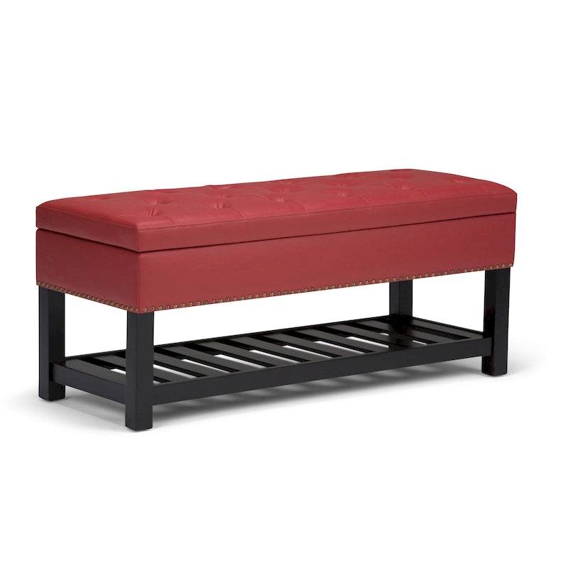 WYNDENHALL Riley 43 inch Wide Rectangle Ottoman Bench - 43 W x 17 D x 19 H