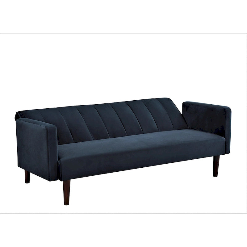 Container Furniture Srtip Convertible Velvet Sofa Bed