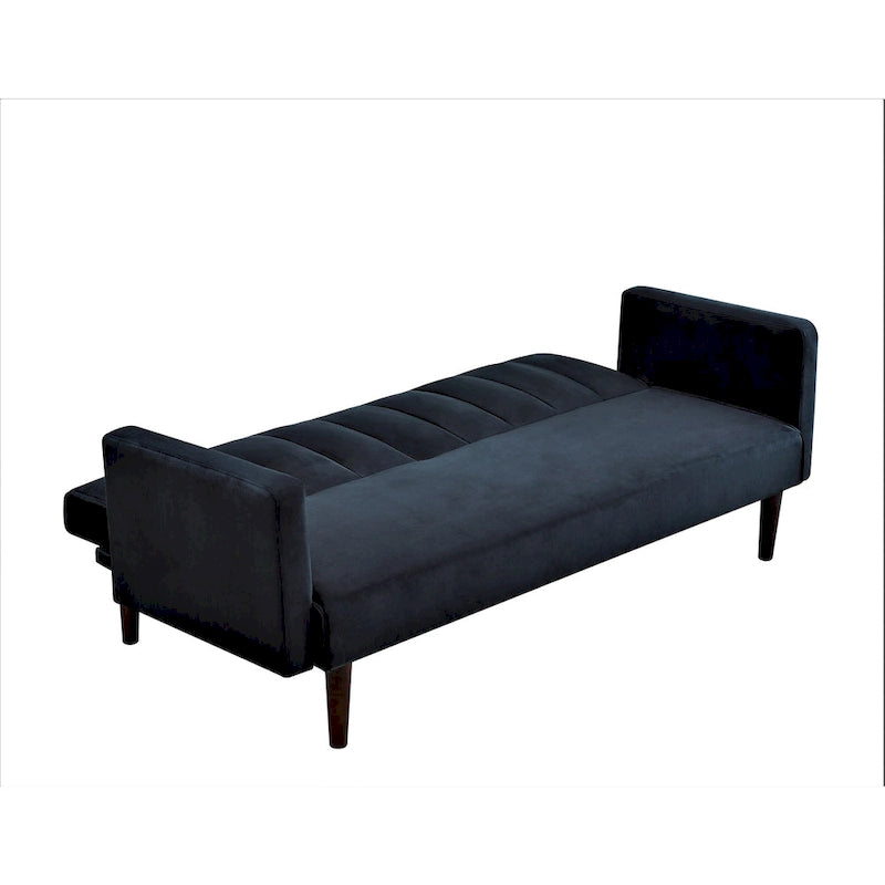 Container Furniture Srtip Convertible Velvet Sofa Bed