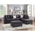 3 Piece Microfiber Sectional Sofa Set