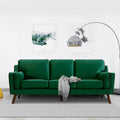 Sofa Couches Velvet 3-Seater Sofa with 5.9 Upholstered Cushion for Living Room/Apartment/Office