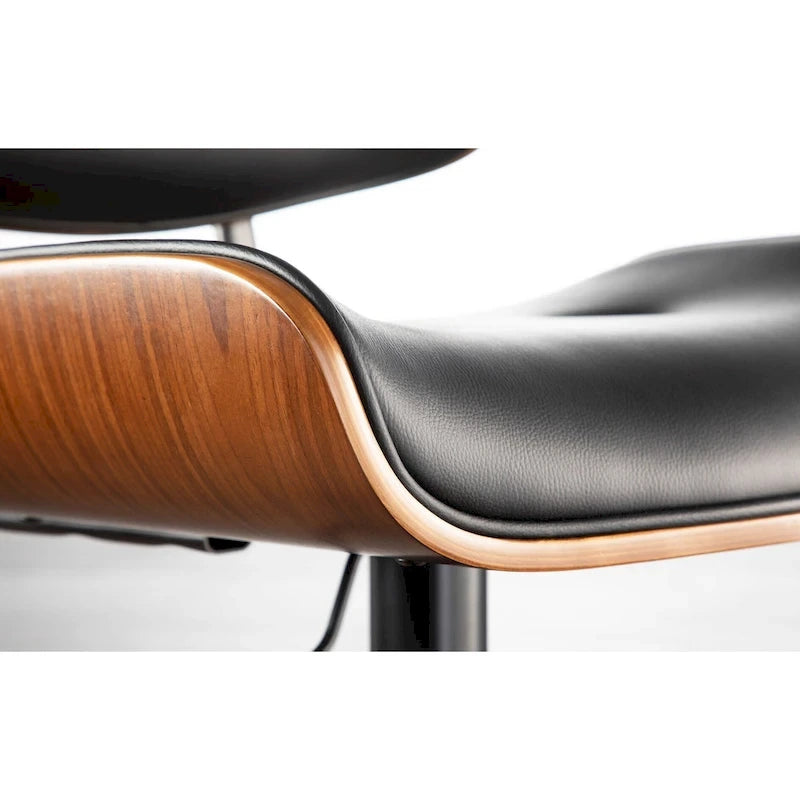 Carson Carrington Leksand Adjustable Bar Stool with Straight T Footrest (Set of 2)