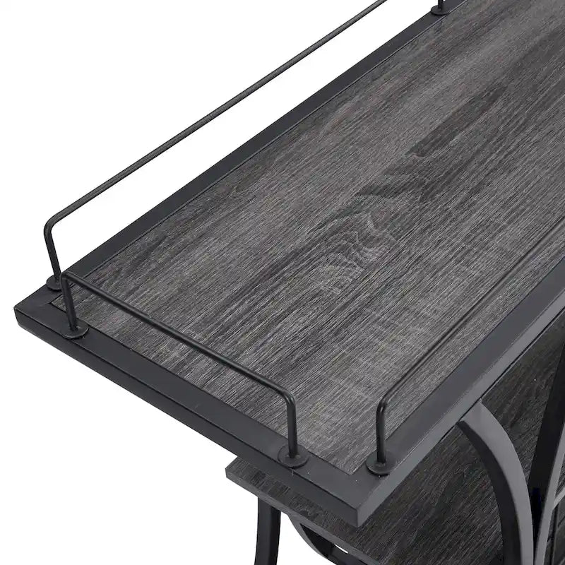 Industrial Bar Cart Kitchen Bar&Serving Cart for Home with Wheels