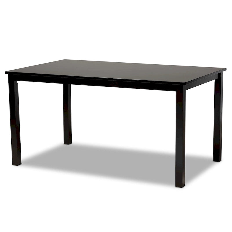 Salem Modern and Contemporary Wood 7-Piece Dining Set