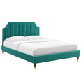 Sienna Performance Velvet Queen Platform Bed