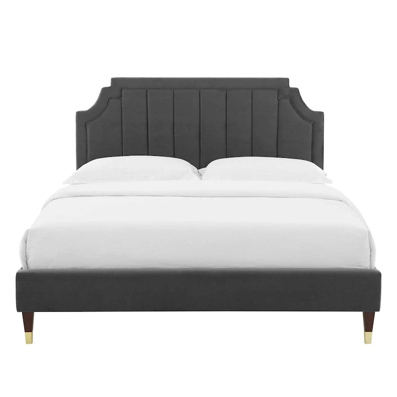 Sienna Performance Velvet Queen Platform Bed