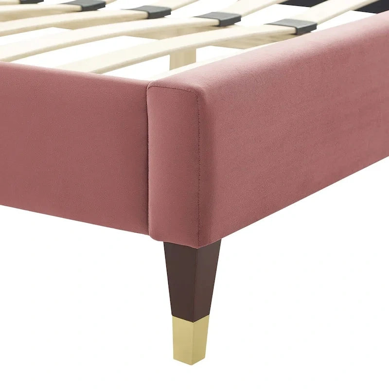 Sienna Performance Velvet Queen Platform Bed