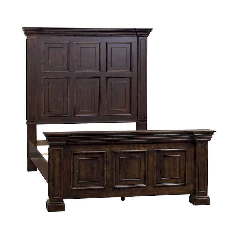 Big Valley Brownstone Distressed Queen Panel Bed