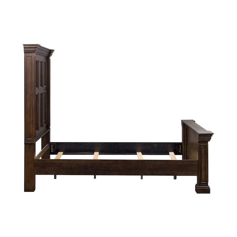 Big Valley Brownstone Distressed Queen Panel Bed