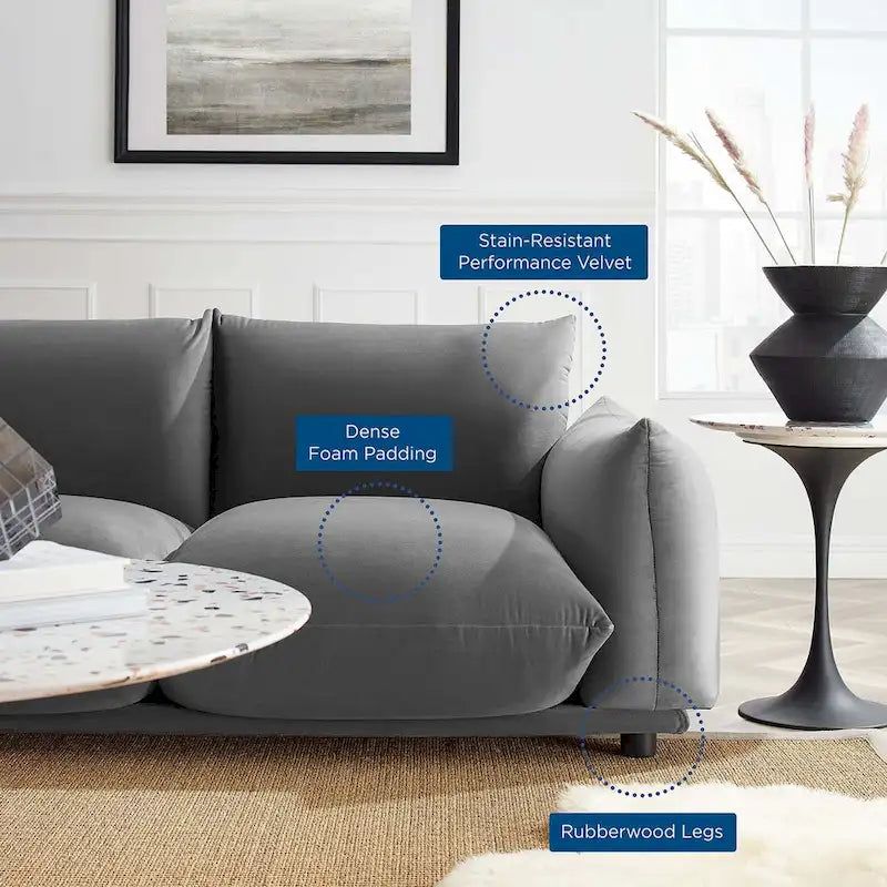 Copious Performance Velvet Sofa