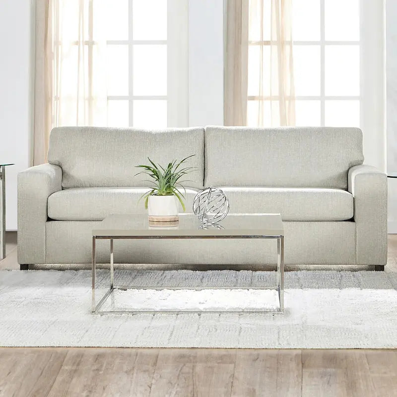 New Classic Furniture Leo Cushion Back Sofa, Made in USA