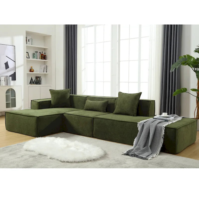 Modern Minimalist Modular Combination L-shaped Sofa Set,Free Installation Sofa