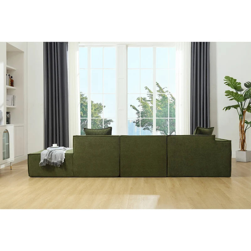 Modern Minimalist Modular Combination L-shaped Sofa Set,Free Installation Sofa