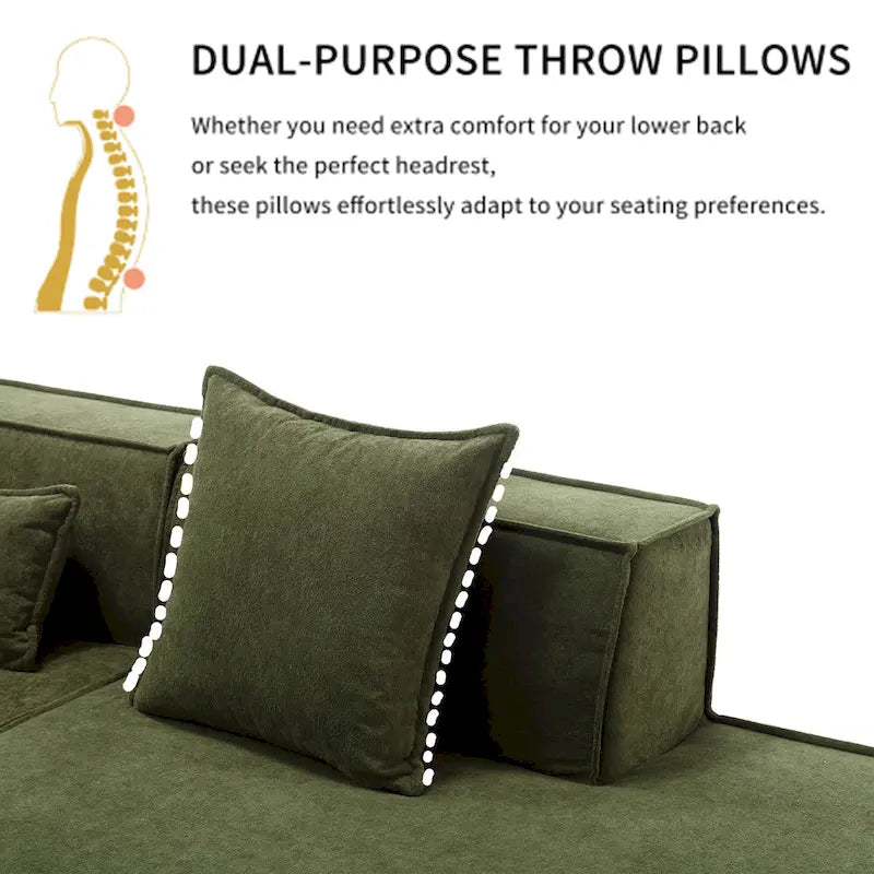 Modern Minimalist Modular Combination L-shaped Sofa Set,Free Installation Sofa