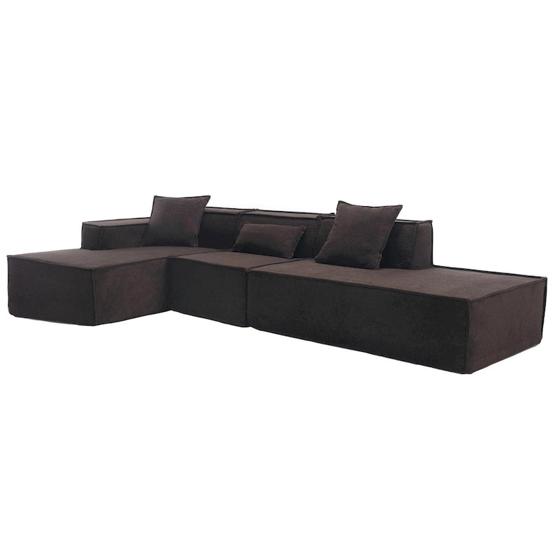 Modern Minimalist Modular Combination L-shaped Sofa Set,Free Installation Sofa