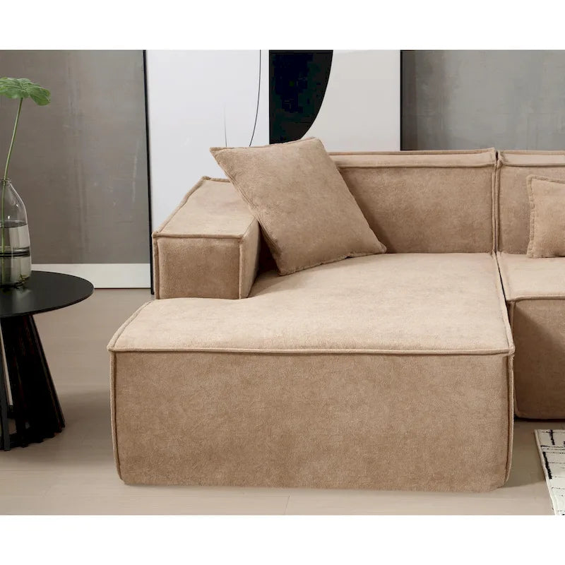 Modern Minimalist Modular Combination L-shaped Sofa Set,Free Installation Sofa