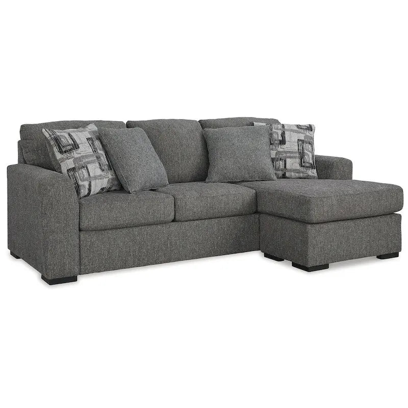 Signature Design by Ashley Gardiner Pewter Sofa Chaise - 101W x 63D x 40H