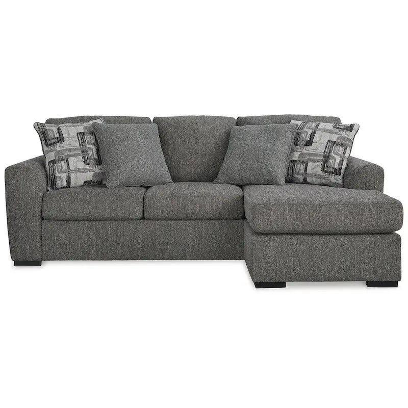 Signature Design by Ashley Gardiner Pewter Sofa Chaise - 101W x 63D x 40H