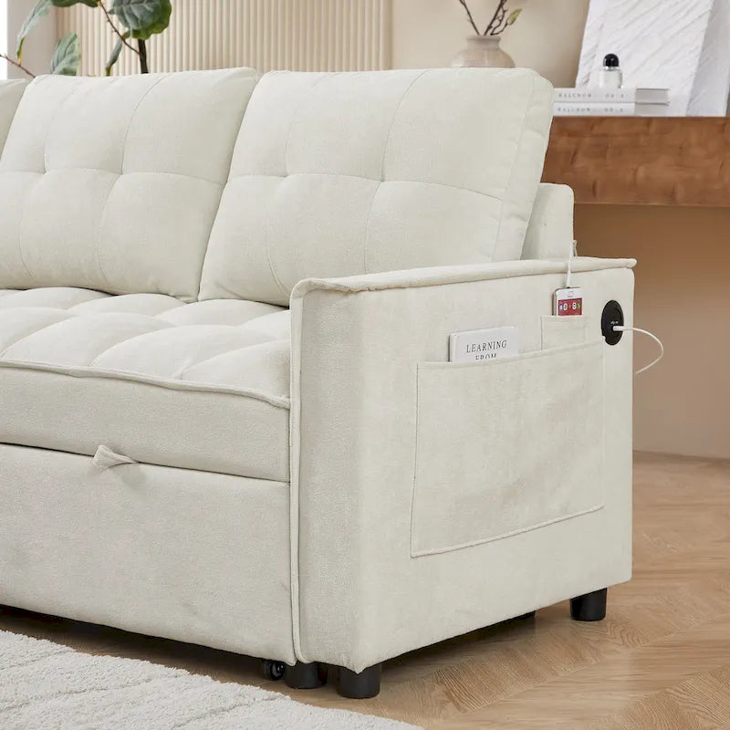 L-Shaped Sectional Sofa with Reclining Storage