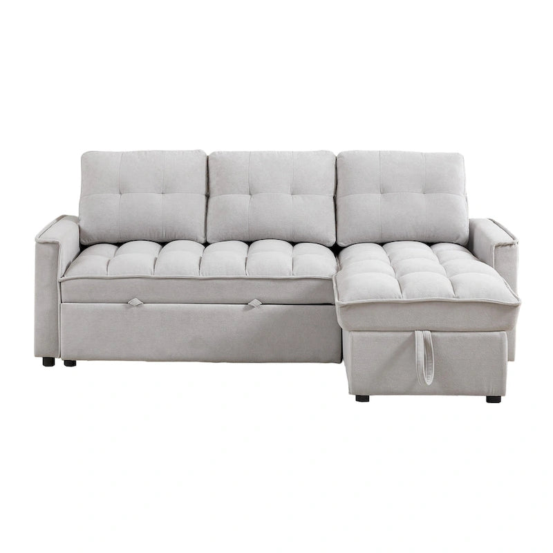 L-Shaped Sectional Sofa with Reclining Storage