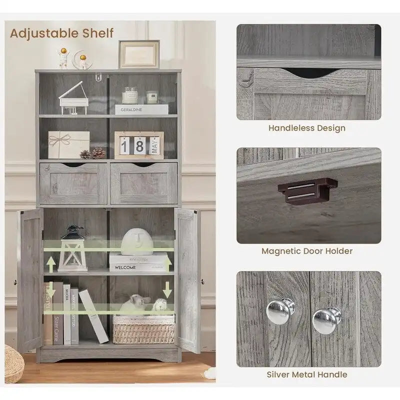 Tall Storage Cabinet - 11.8D x 23.6W x 49.6H