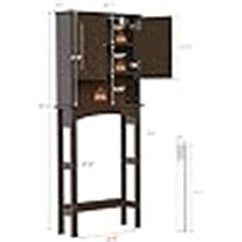 Toilet Storage Cabinet - 8.2D x 26.7W x 66.5H